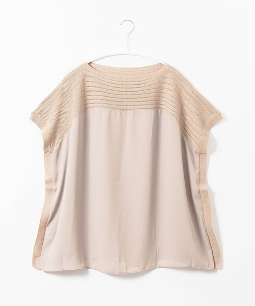 tシャツ ショルダーニットボーダーシアープルオーバー レディース トキドキ tシャツ ショルダーニットボーダーシアープルオーバー