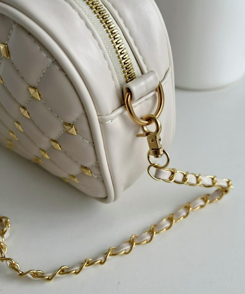 Loueme ショルダーバッグ バッグ タッセル付き2WAYスタッズ 