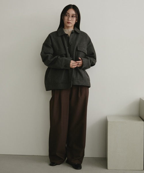 Aunt Marie's（アントマリーズ） ブルゾン アウター ウールライク