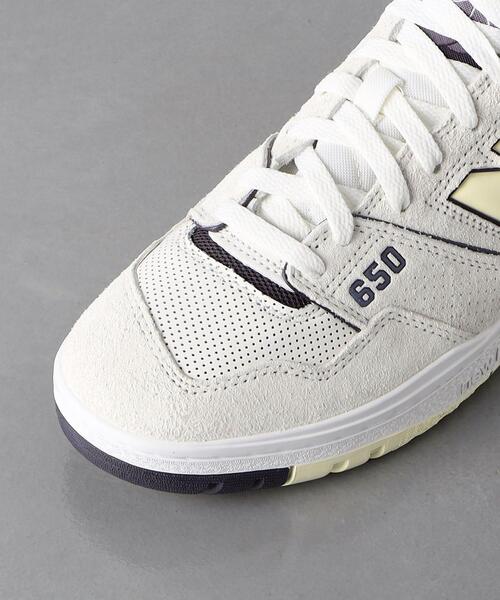 NEW BALANCE◇BB650/ホワイト/27.5cm/WHT/レザー