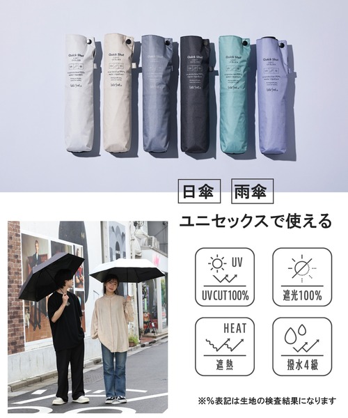 Waterfront（ウォーターフロント） 折りたたみ傘 クイックシャット