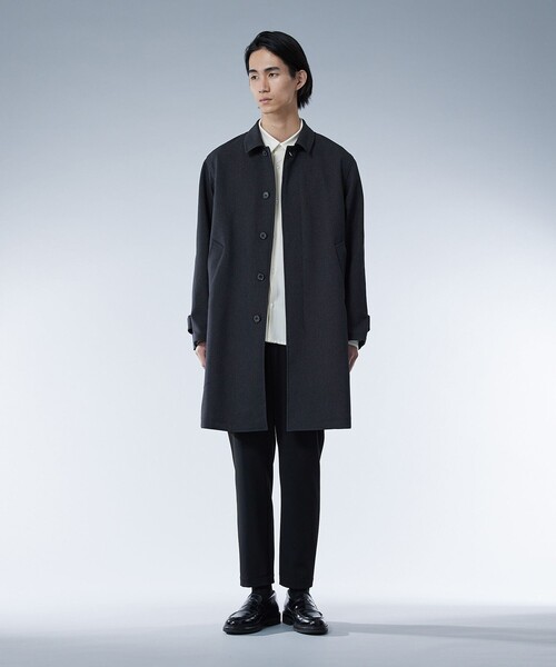 UNITEDTOKYOメンズ　ステンカラーコート　ブラック　サイズ2 ほぼ新品 UNITED TOKYO（ユナイテッドトウキョウ） ステンカラーコート コート