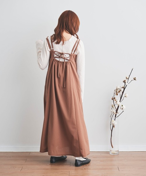 mil（ミル） ワンピース 「150cm前後の小柄さんサイズ」ハイウエスト