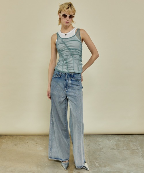 MAISON SPECIAL フリルタンクトップ size FREE MAISON SPECIAL タンクトップ ノースリーブ Triple Layered Tank