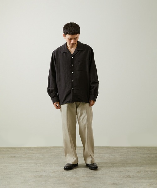 And A（アンドエー） シャツ アンドエー / COTTON / LINEN OPEN COLLAR
