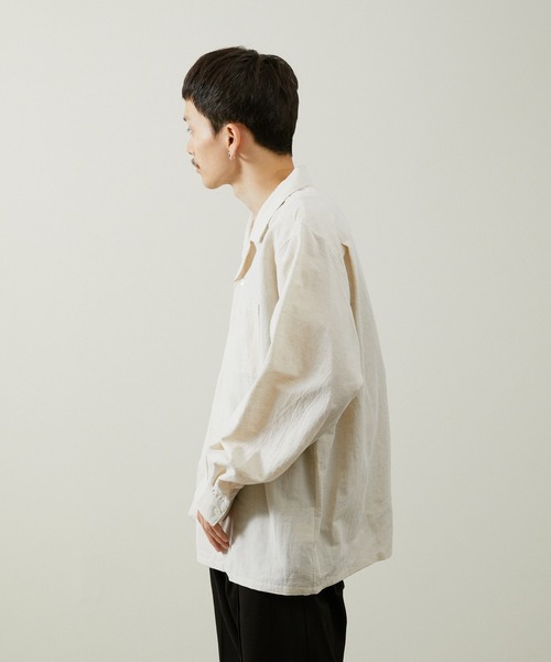 And A（アンドエー） シャツ アンドエー / COTTON / LINEN OPEN COLLAR