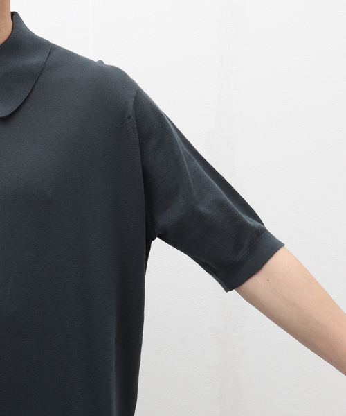 JOHN SMEDLEY ジョンスメドレー ISIS ポロシャツ　ブラック JOHN SMEDLEY(ジョンスメドレー)BIG SIZE ISIS(アイシス) ビッグ