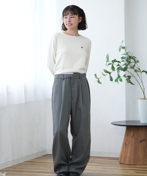 BEVERLY HILLS セーター グレー ムラサキスポーツ ニット セーター BEVERY HILLS P.C