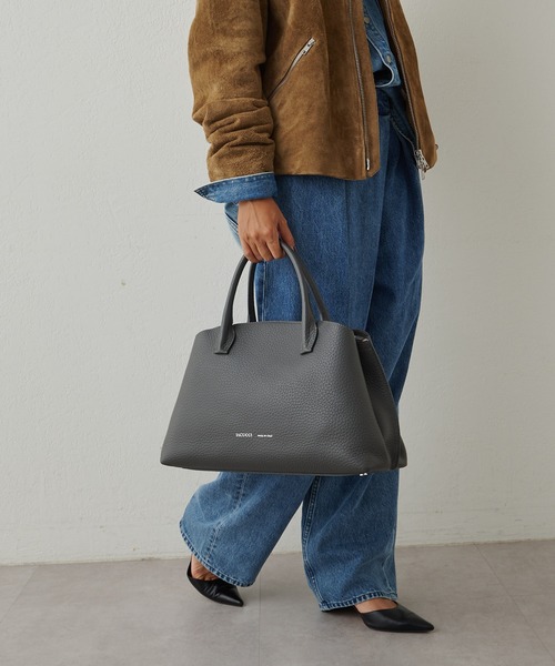 IACUCCI イアクッチ トート バッグ ハンド L VELAR レザー イアクッチ IACUCCI ベラール L ALCE （taupe） -ファッション