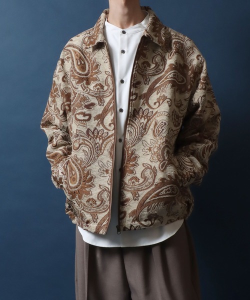 JOURNAL STANDARD ゴブランペーズリーノーカラーブルゾン ANPAS ブルゾン アウター 2025AW新色追加 Gobelin Weaving