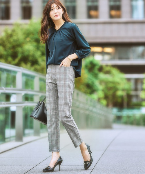 7days Life Styling ブラウス シャツ ストレッチとろみ素材