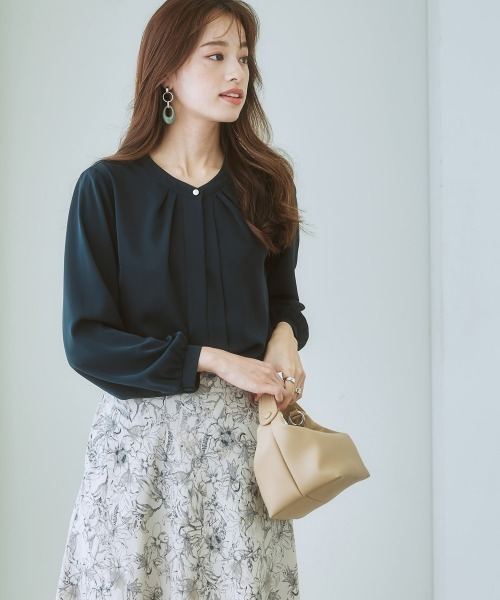 ブラウス シャツ UNISEX 2WAYハートシャツ レディース ☆NO.1ヒット大人気ブラウス☆2WAYジョーゼットブラウス/le