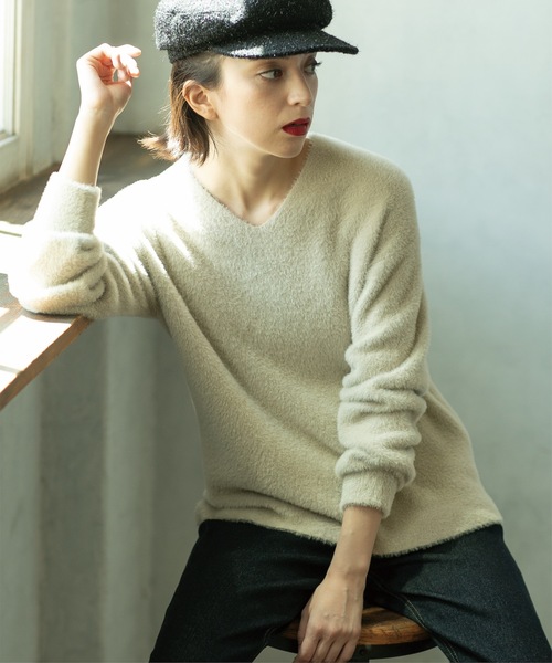 GENERALRESEARCH / ニット・セーター(薄手)/--/コットン/YLW OPAQUE.CLIP（オペークドットクリップ） ニット セーター 「5color/S