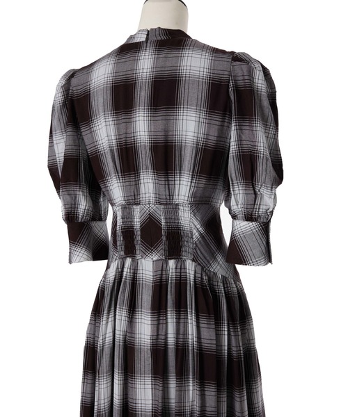 Her lip to ワンピース Chelsea Checked Tie Dress レディース