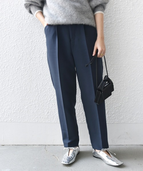 SHIPS.me スラックス パンツ 「ZOZO限定」SHIPS.me:ワンタック ワイド