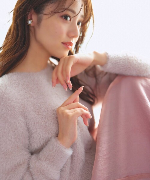 Feroux（フェルゥ） セットアップ 「洗える」ニット×フレアスカート