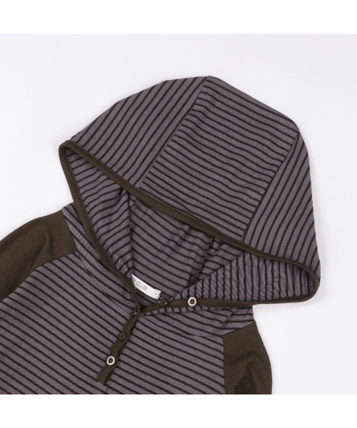 パーカー 「FANCY CLUB」LOVE STRIPE HOODIE レディース FANCY CLUB パーカー 「FANCY CLUB」LOVE STRIPE HOODIE