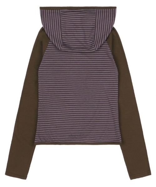パーカー 「FANCY CLUB」LOVE STRIPE HOODIE レディース FANCY CLUB パーカー 「FANCY CLUB」LOVE STRIPE HOODIE