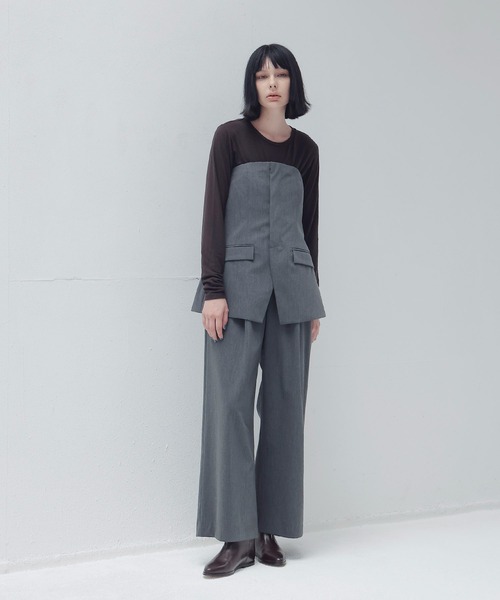 サロペット・オーバーオール・オールインワン DRESSLAVE 2way twill baretop combinaison DRESSLAVE オールインワン 2way twill bare top combinaison