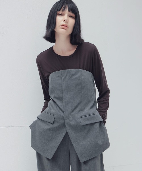 サロペット・オーバーオール・オールインワン DRESSLAVE 2way twill baretop combinaison DRESSLAVE オールインワン 2way twill bare top combinaison