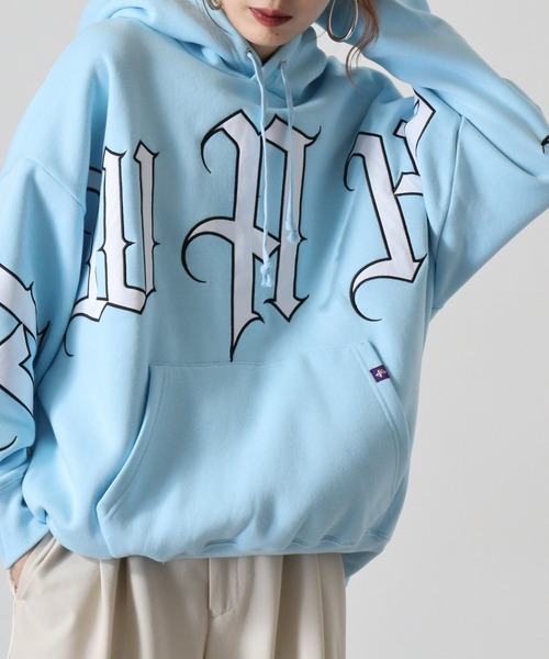 RE730 パーカー Logo embroidery pullover hoodie / ロゴ刺繍プル