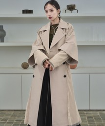 HARE トレンチコート コート メッシュレイヤートレンチコート
