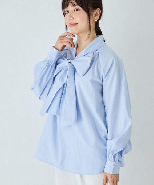 INCEDE（インシード） ブラウス シャツ 前後2WAY ビッグボウタイ