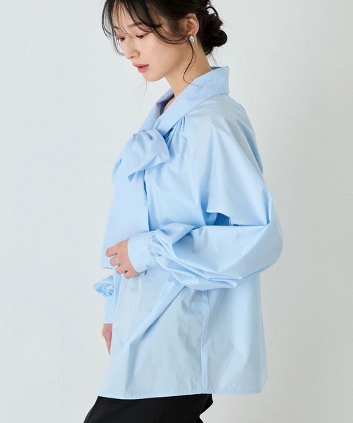 INCEDE（インシード） ブラウス シャツ 前後2WAY ビッグボウタイ