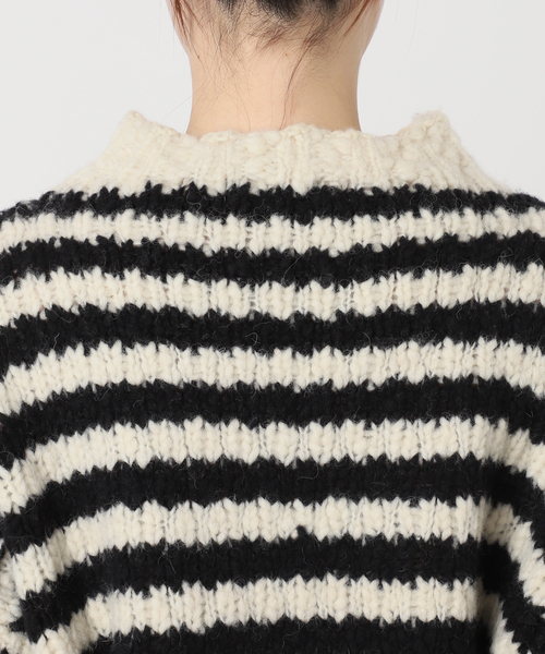 IENA＊BLACK ハイネックボーダーニット IENA＊BLACK ハイネックボーダーニット IENA 《WEB限定/追加2