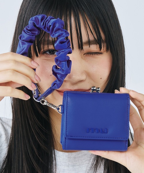 MURUA（ムルーア） 財布 口金ミニ財布 MR-W1332 ギャザーチャーム