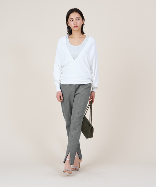 ニット セーター 「marmors」deep v/neck pullover レディース marmors ニット セーター 「marmors」deep v/neck pullover
