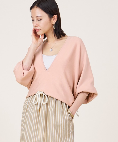 ニット セーター 「marmors」deep v/neck pullover レディース marmors ニット セーター 「marmors」deep v/neck pullover