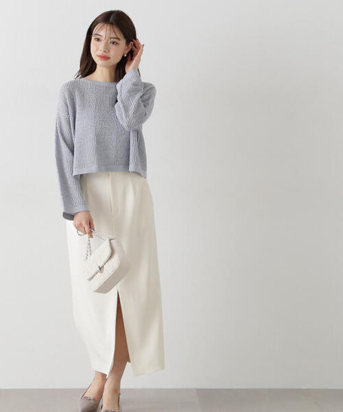 PROPORTION BODY DRESSING ニット セーター 透かし編みショート