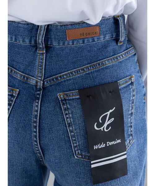 Te chichi（テチチ） パンツ ワイドシルエットデニムパンツ レディース
