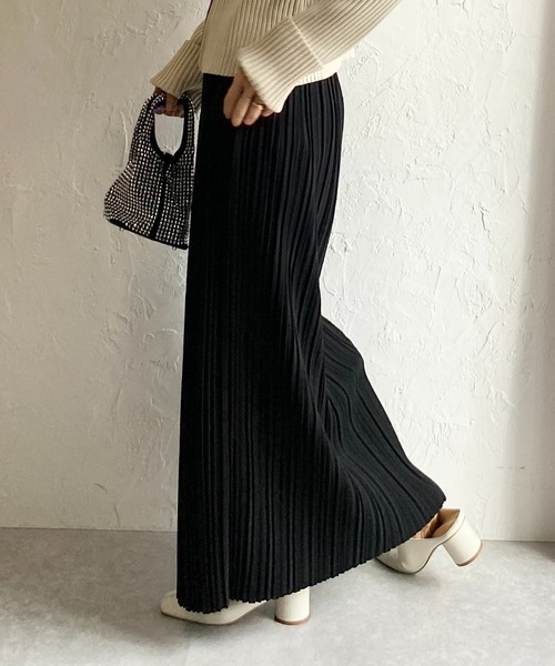 シルエット自慢のストレートシルエットスカート★Iライン 骨ストさん必見♡骨格を活かしたきれいめシルエットのIライン
