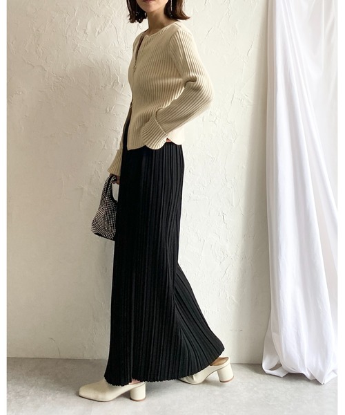 ベルベットフローラルAラインハイウエストプリーツスカート' ベルベットフローラルAラインハイウエストプリーツスカート2