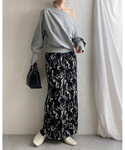 She's Closet スカート ストレートIラインハイウエストロング
