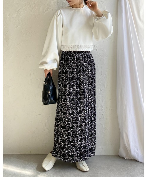 She's Closet スカート ストレートIラインハイウエストロング