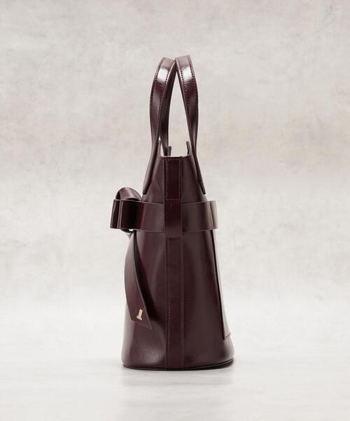 LANVIN en Bleu ハンドバッグ リュバン リボントートバッグ