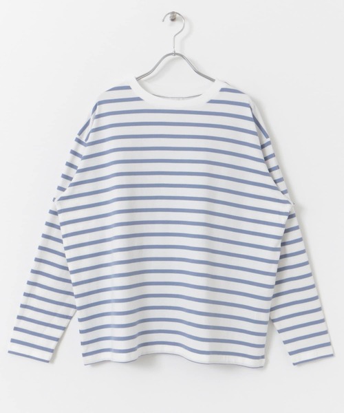 tシャツ M2184 ワイドルーズボーダープルオーバー レディース URBAN RESEARCH DOORS tシャツ ボーダーワイドプルオーバー