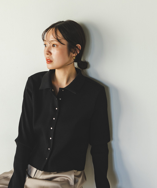 NOBLE カーディガン トタンテレコシャツカーディガン レディース  