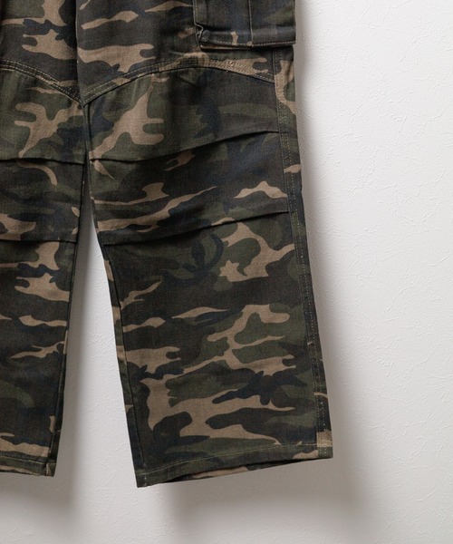 B.I.D. カーゴパンツ 「カモフラージュ迷彩 ワイドカーゴパンツ