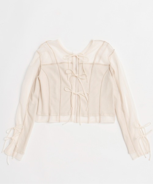 MAISON SPECIAL カーディガン Reversible Sheer Cardigan