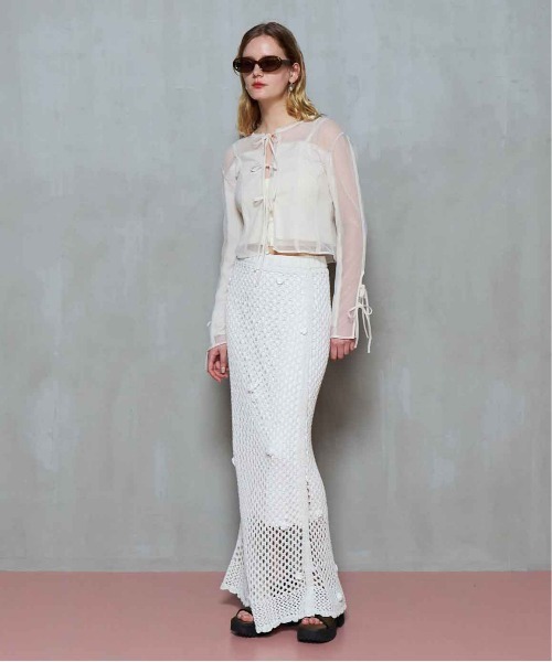 MAISON SPECIAL（メゾンスペシャル） カーディガン Reversible Sheer