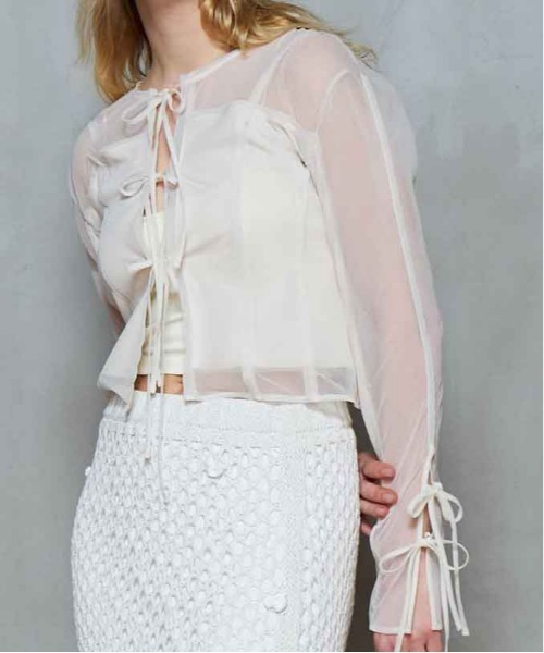 MAISON SPECIAL カーディガン Reversible Sheer Cardigan