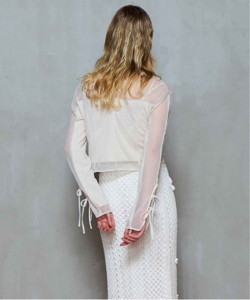トップス maison special Reversible Sheer Cardigan Reversible Sheer Cardigan