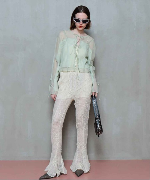 トップス maison special Reversible Sheer Cardigan Reversible Sheer Cardigan