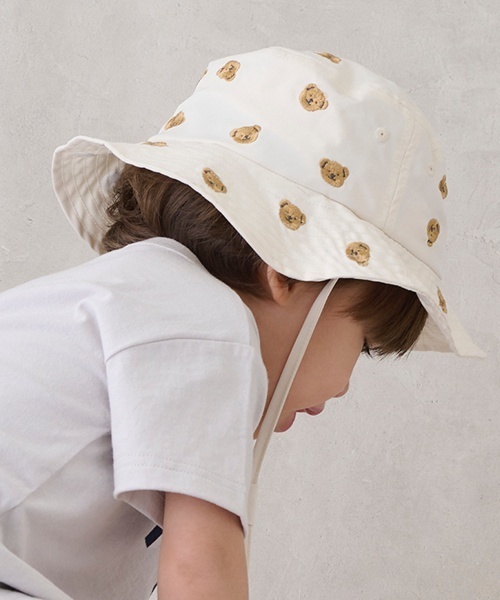 Children of the Boredom バケットハット petit main 帽子 ハット 「遮熱」刺しゅうバケットハット キッズ
