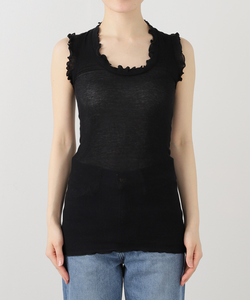 IENA LA BOUCLE タンクトップ ノースリーブ seamless basic