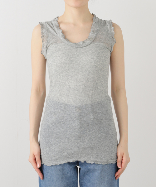 IENA LA BOUCLE タンクトップ ノースリーブ seamless basic